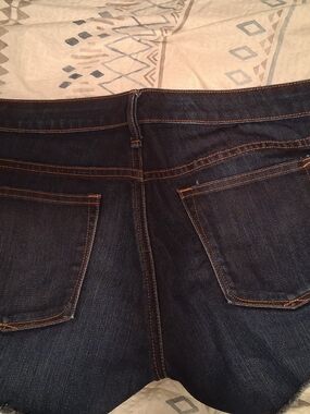 GAP Dark Blue Denim Shorts with Contrast Stitching